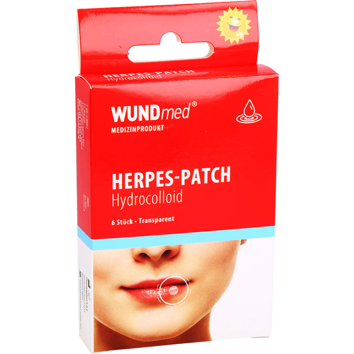 WUNDmed Herpes Patch fast unsichtbare Abdeckung von Lippenherpesbläschen, 5 pcs. Patch