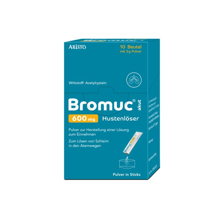 Bromuc akut 600 mg Hustenlöser Pulver zur Schleimlösung, 10 pcs. Sachets