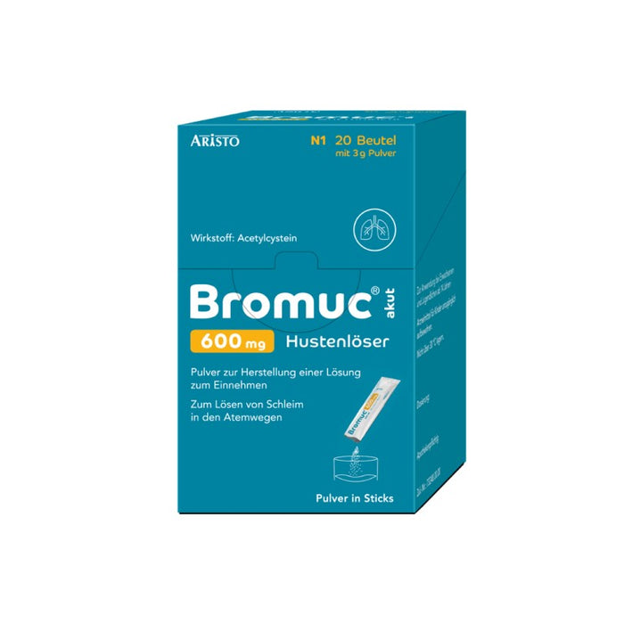 Bromuc akut 600 mg Hustenlöser Pulver zur Schleimlösung, 20 pc Sachets