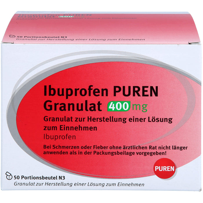 Ibuprofen PUREN Granulat 400 mg, 50 pcs. Sachets