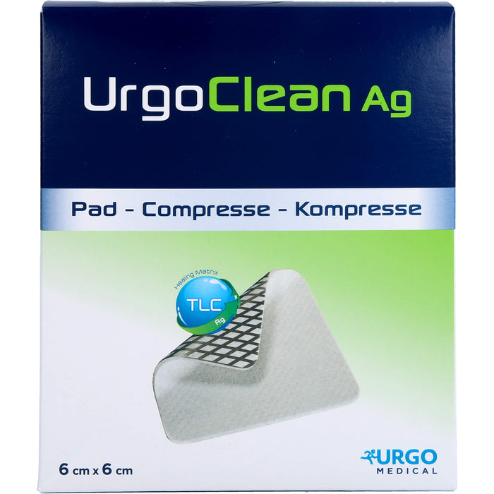 UrgoClean Ag Kompressen 6 x 6 cm, 10 pc Pansements