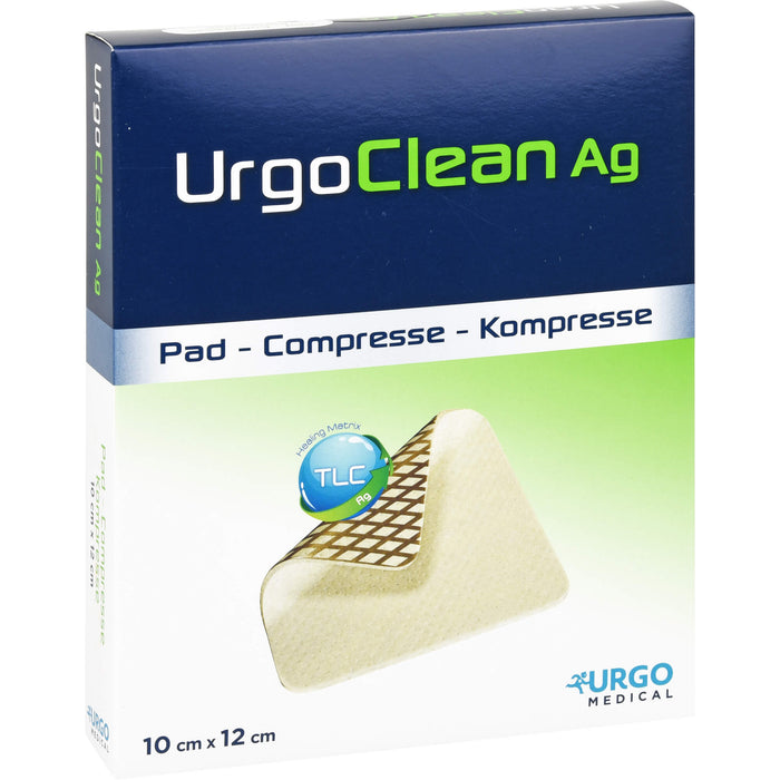 UrgoClean Ag 10 cm x 12 cm Kompresse, 10 pcs. Compresses