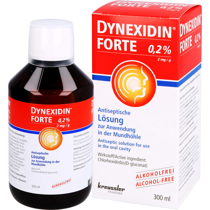 Dynexidin forte 0.2% antiseptische Lösung, 300 ml Solution