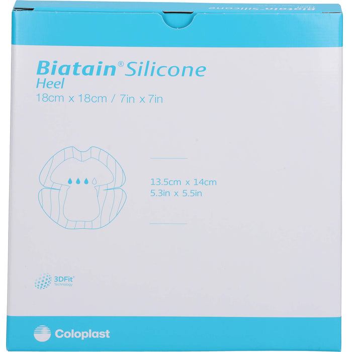 Biatain Silicone Schaumverband Ferse 18x18 cm, 5 St VER