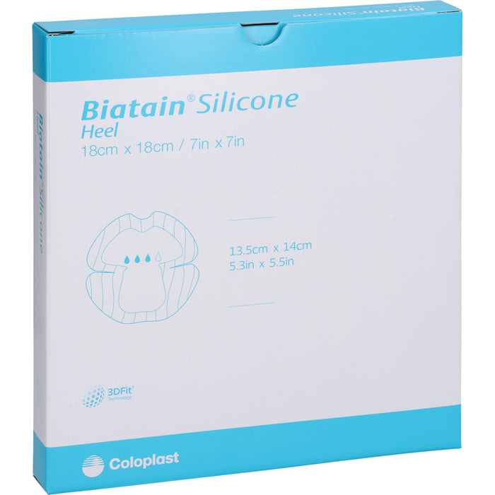 Biatain Silicone Schaumverband Ferse 18x18 cm, 5 St VER