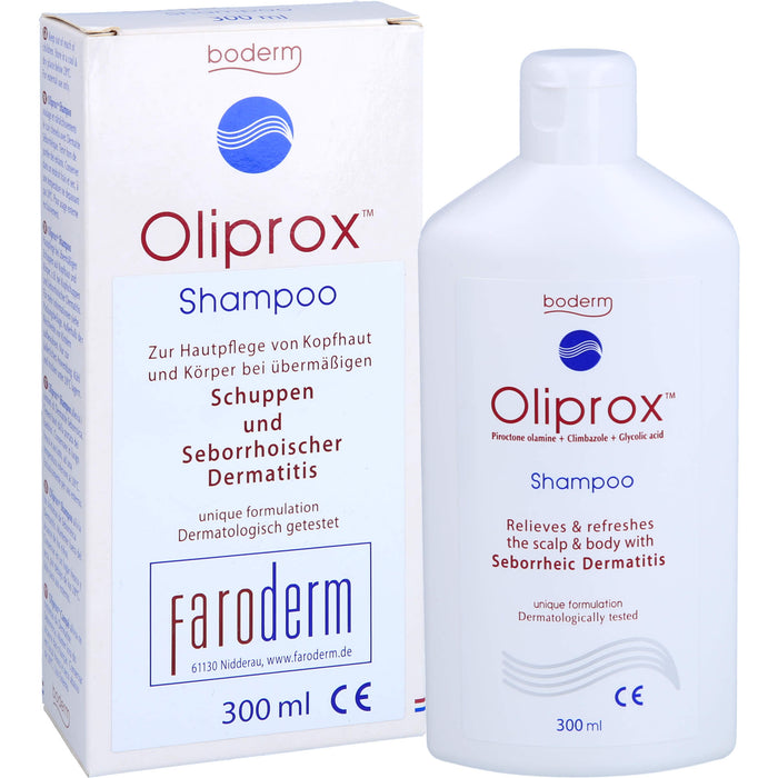 Oliprox Shampoo CE b. Schuppen u. seborrh. Dermat., 300 ml Lösung