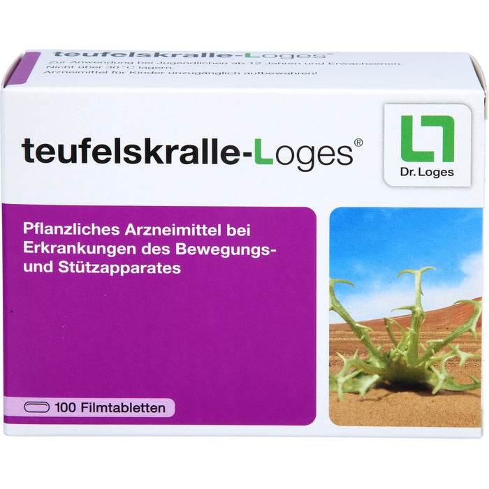 teufelskralle-Loges Tabletten bei Erkankungen des Bewegungs- und Stützapparates, 100 St. Tabletten