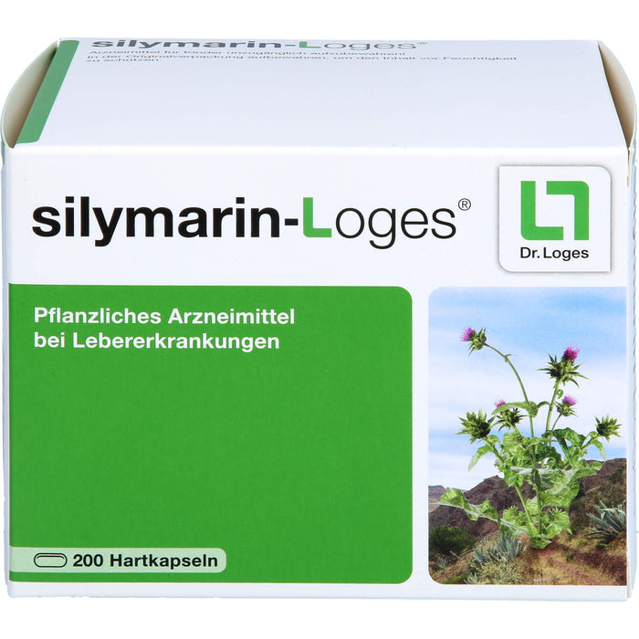 silymarin-Loges Kapseln bei Lebererkrankungen, 200 pcs. Capsules