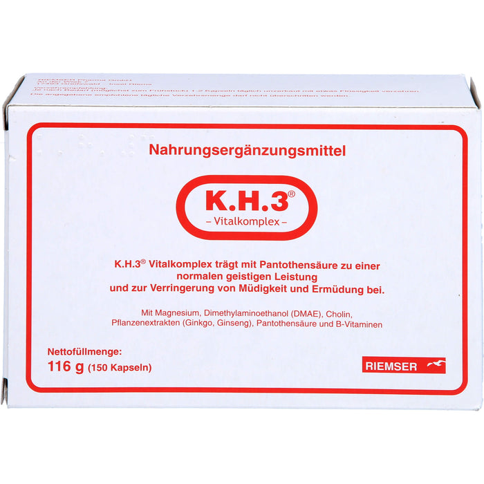 K.H.3 Vitalkomplex Kapseln, 150 pcs. Capsules