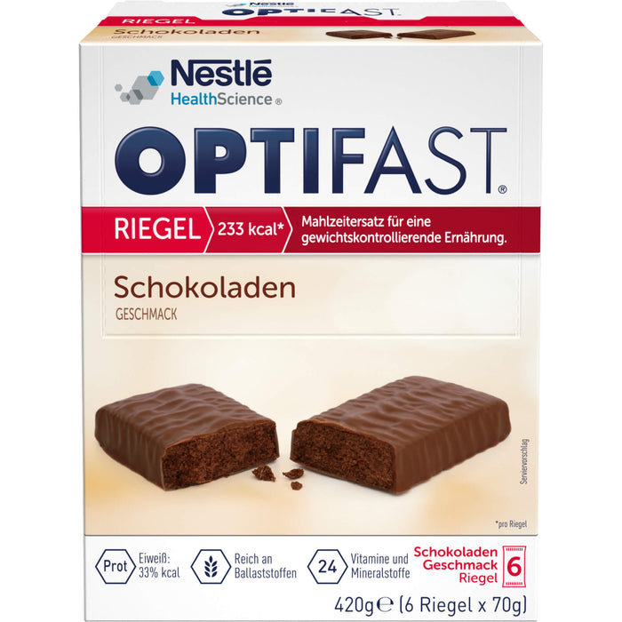 OPTIFAST Riegel Schokoladen Geschmack, 6 pc Bar