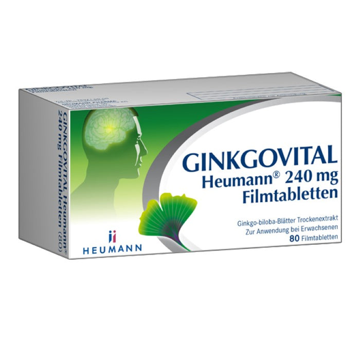 GINKGOVITAL Heumann 240 mg Filmtabletten, 80 pc Tablettes