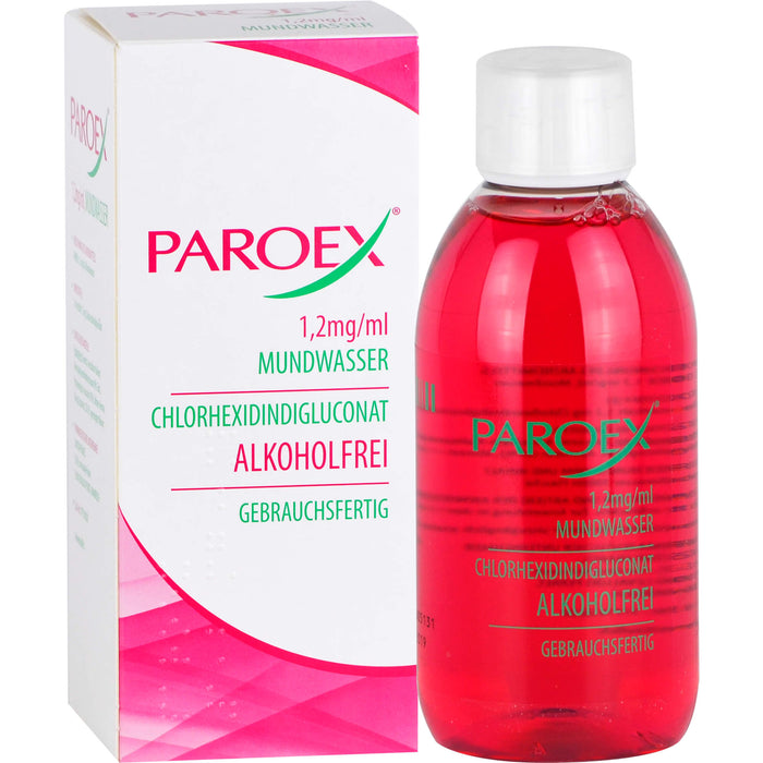 PAROEX Mundwasser bei Infektionen der Mundschleimhaut, 300 ml Solution