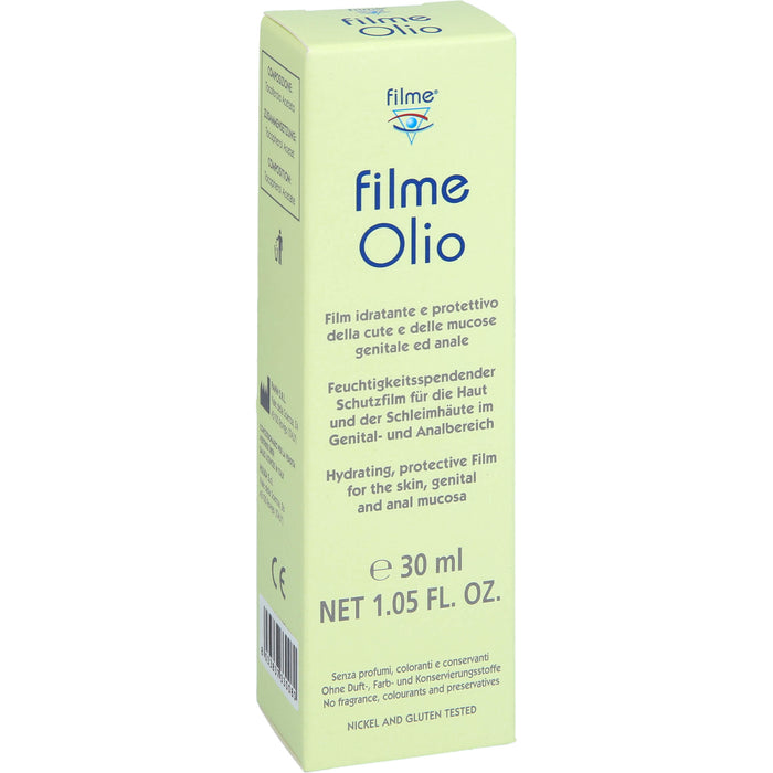 Filme Olio feuchtigkeitsspendender Schutzfilm für die Haut und der Schleimhäute im Genital- und Analbereich, 30 ml Oil