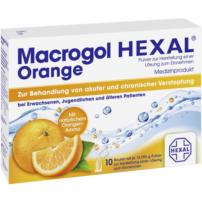 Macrogol HEXAL Orange, 10 pcs. Sachets