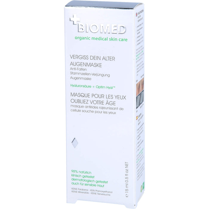 BIOMED VERGISS DEIN ALTER AUGENMASKE, 15 ml CRE