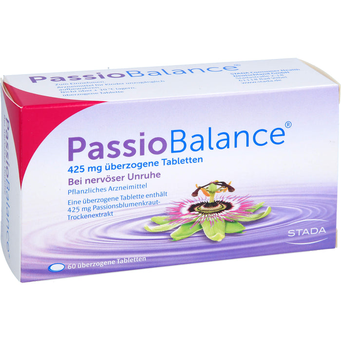 PassioBalance bei nervöser Unruhe überzogene Tabletten, 60 pc Tablettes