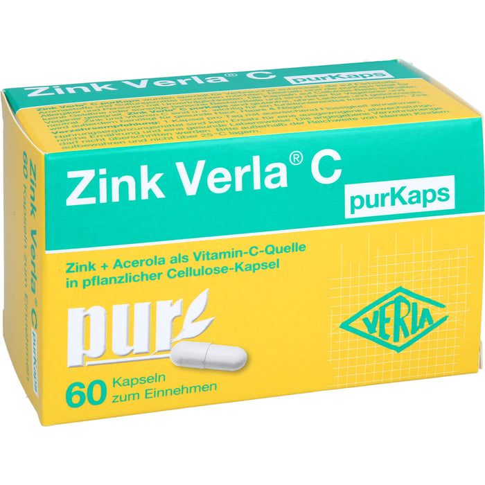 Zink Verla C purKaps Kapseln, 60 pc Capsules