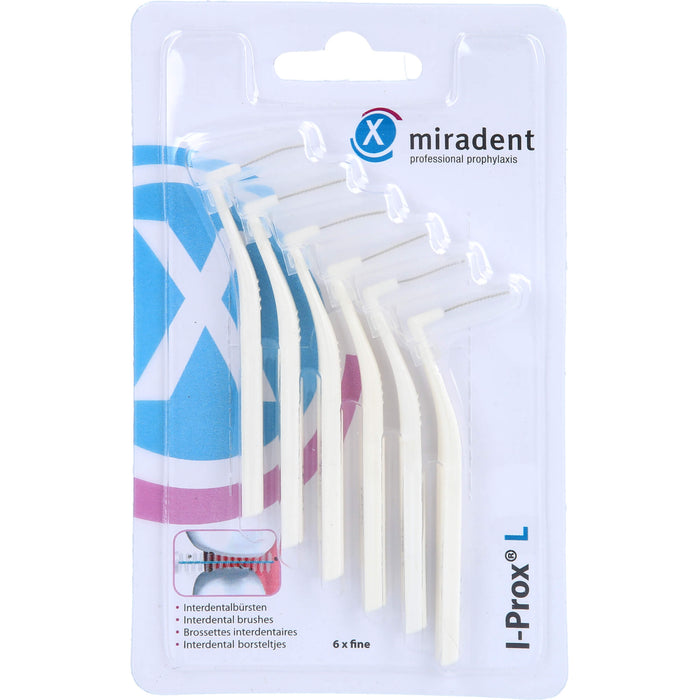 miradent I-Prox L Interdentalbürste 0,6mm weiß, 5 pc Brosses interdentaires