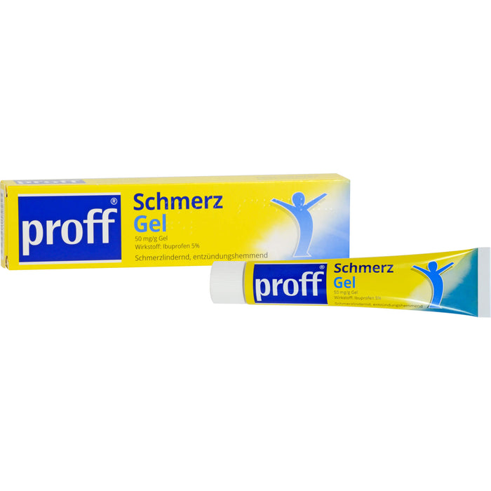 proff Schmerzgel 50 mg/g Ibuprofen schmerzlindernd und entzündungshemmend, 100 g Gel