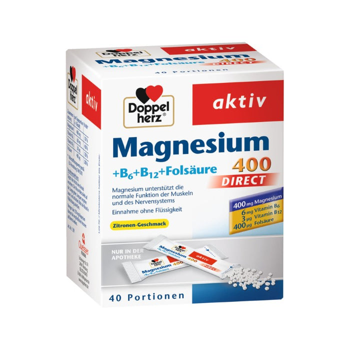 Doppelherz Magnesium + B Vitamine direct, 40 St PEL