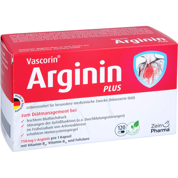 Vascorin Arginin Plus Kapseln, 120 St KAP