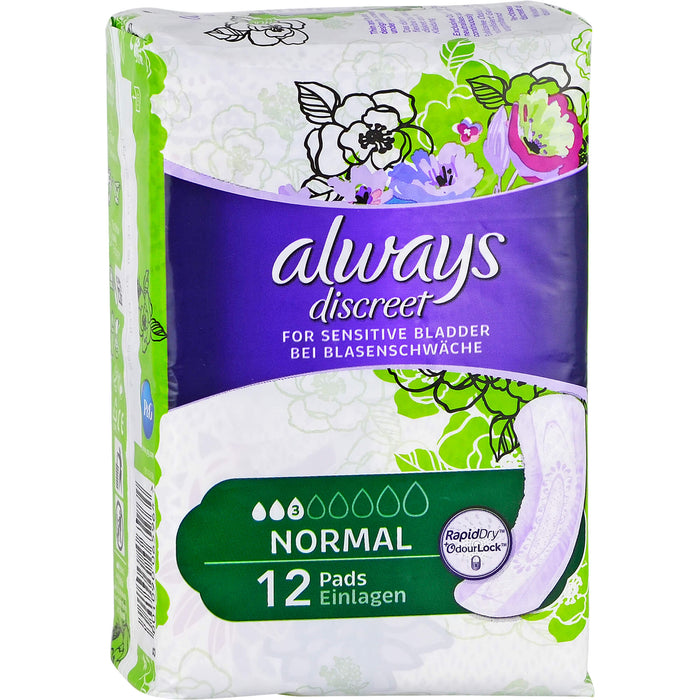 Always Discreet Inkontinenzeinlagen normal, 12 St. Packung