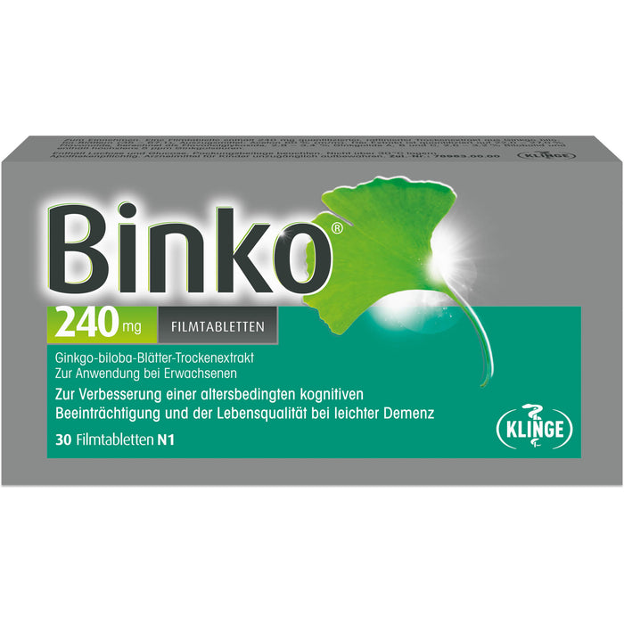 Binko 240 mg Filmtabletten, 30 pcs. Tablets