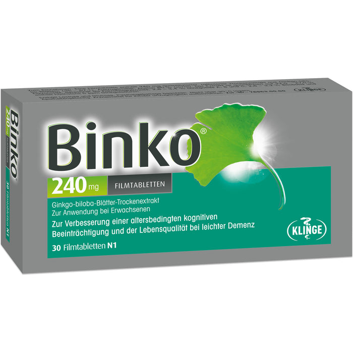 Binko 240 mg Filmtabletten, 30 pcs. Tablets