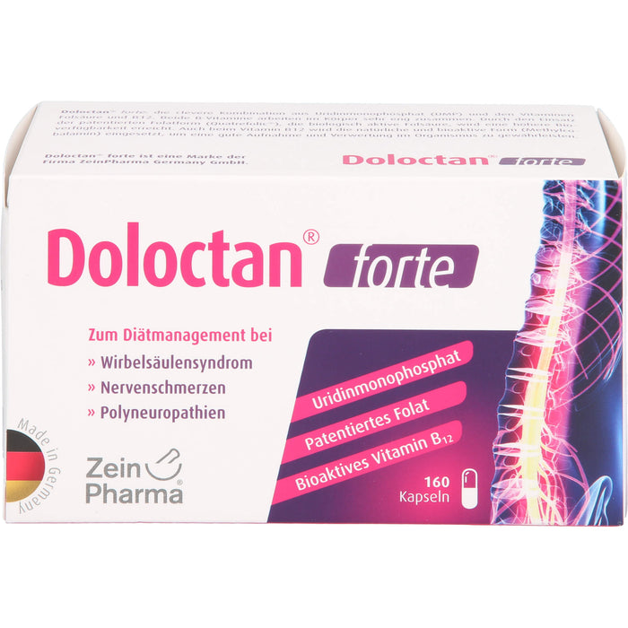 Doloctan forte Kapseln bei Wirbelsäulensyndrom, Nervenschmerzen und Polyneuropathien, 160 pc Capsules