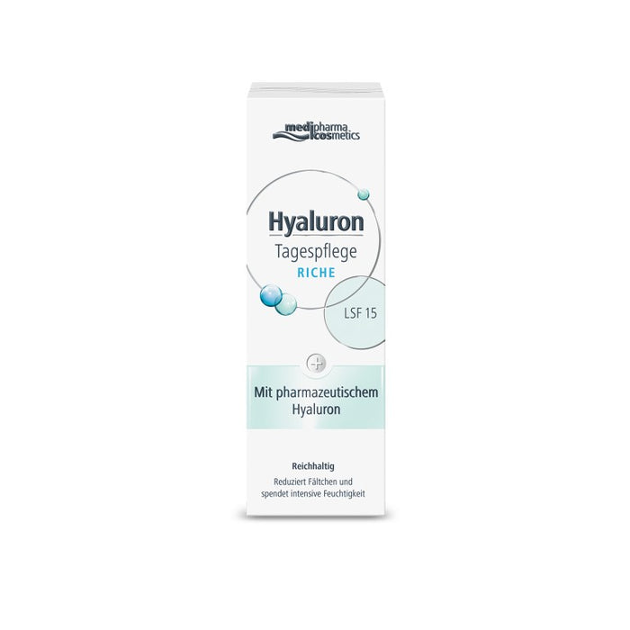 medipharma cosmetics Hyaluron Tagespflege riche LSF 15, 50 ml Cream