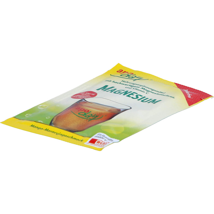 Apoday Magnesium Pulver mit Mango-Maracujageschmack zuckerfrei, 4.5 g Poudre