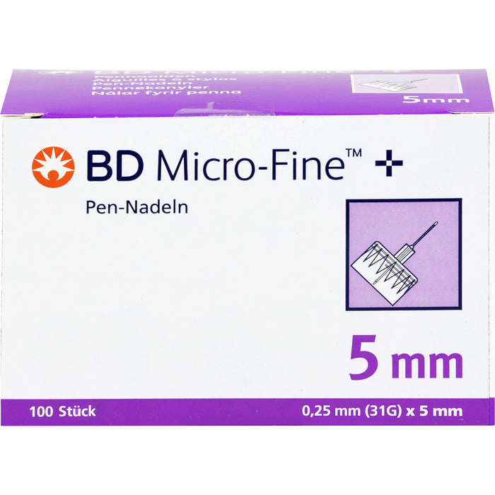 BD Micro Fine+ Pen Nadeln 0,25x5mm, 100 St KAN