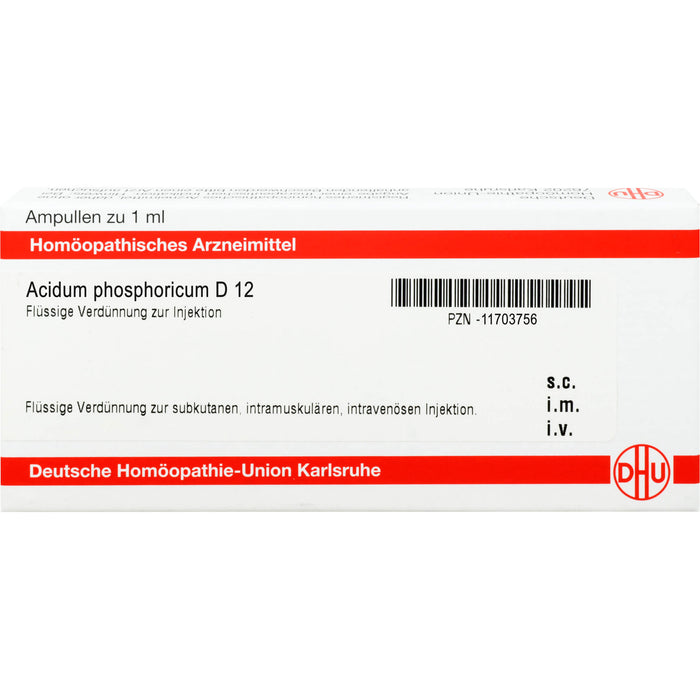 DHU Acidum phosphoricum D12 Ampullen, 8 St. Ampullen