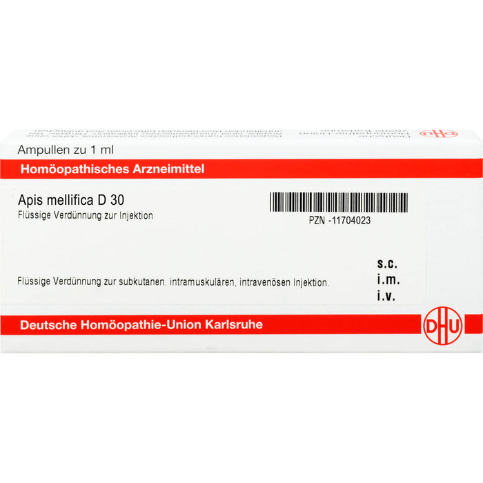 DHU Apis mellifica D30 Ampullen, 8 St. Ampullen