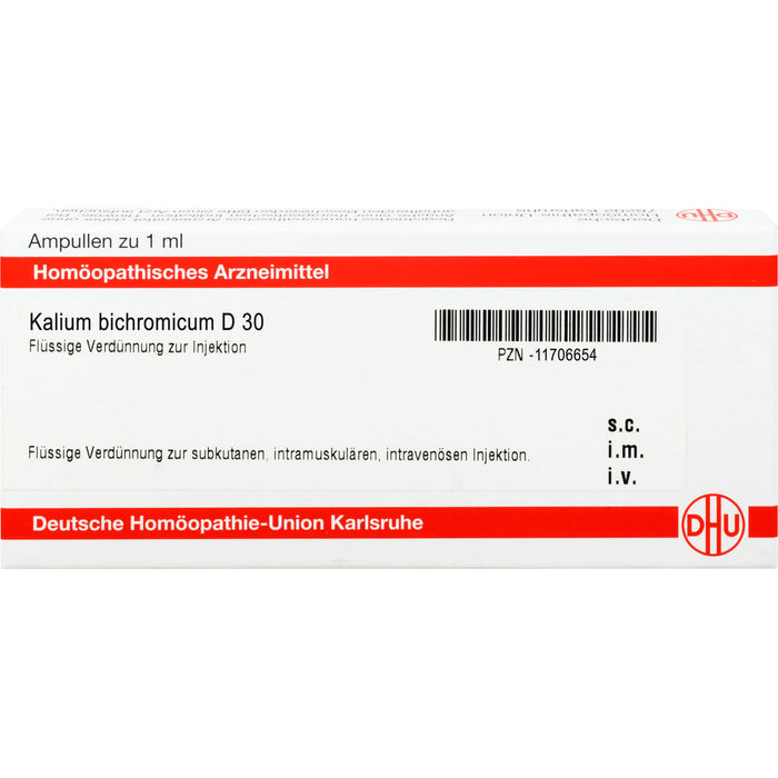 Kalium bichromicum D30 DHU Ampullen, 8 St. Ampullen