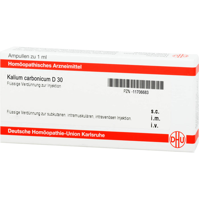 Kalium carbonicum D30 DHU Ampullen, 8 St. Ampullen