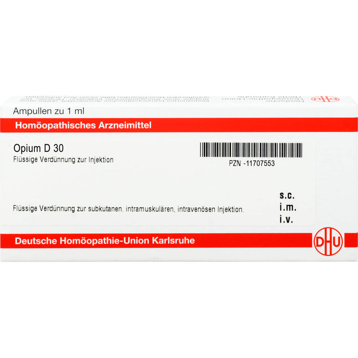 DHU Opium D30 Ampullen, 8 St. Ampullen