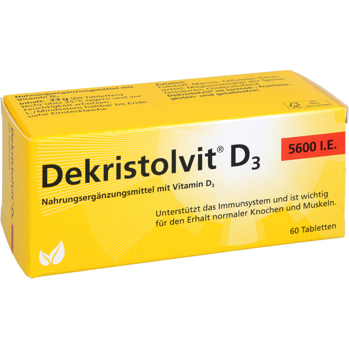 Dekristolvit D3 5600 I.E. Tabletten, 60 St. Tabletten