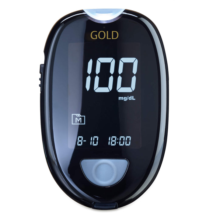 GlucoCheck GOLD Blutzuckermessgerät Set mg/dl, 1 St