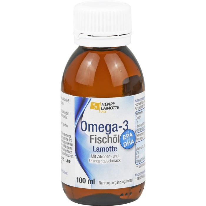 HENRY LAMOTTE OILS Omega-3 Fischöl mit Zitronen- und Orangengeschmack, 100 ml Oil