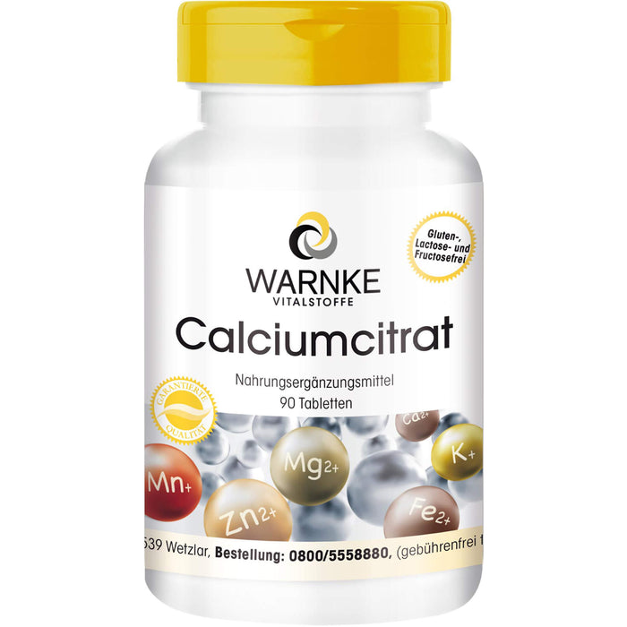 WARNKE Calciumcitrat Tabletten, 90 St. Tabletten