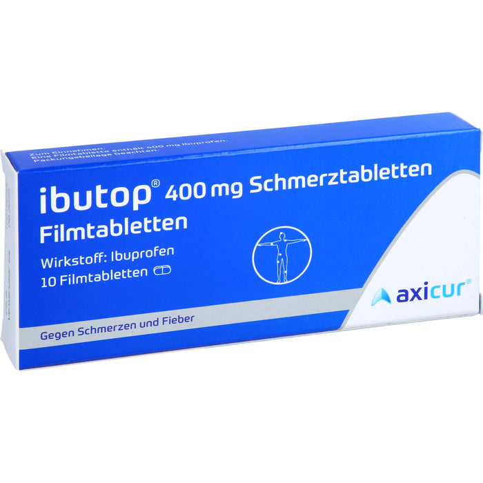 ibutop 400 mg Schmerztabletten Reimport axicorp, 10 pcs. Tablets