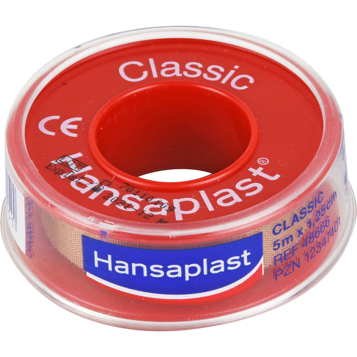 Hansaplast Classic Fixierpflaster 1,25 cm x 5 m, 1 pc Pansement