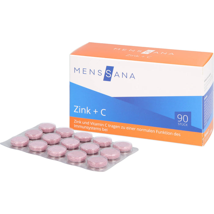 MensSana Zink + C Lutschtabletten, 90 pc Tablettes