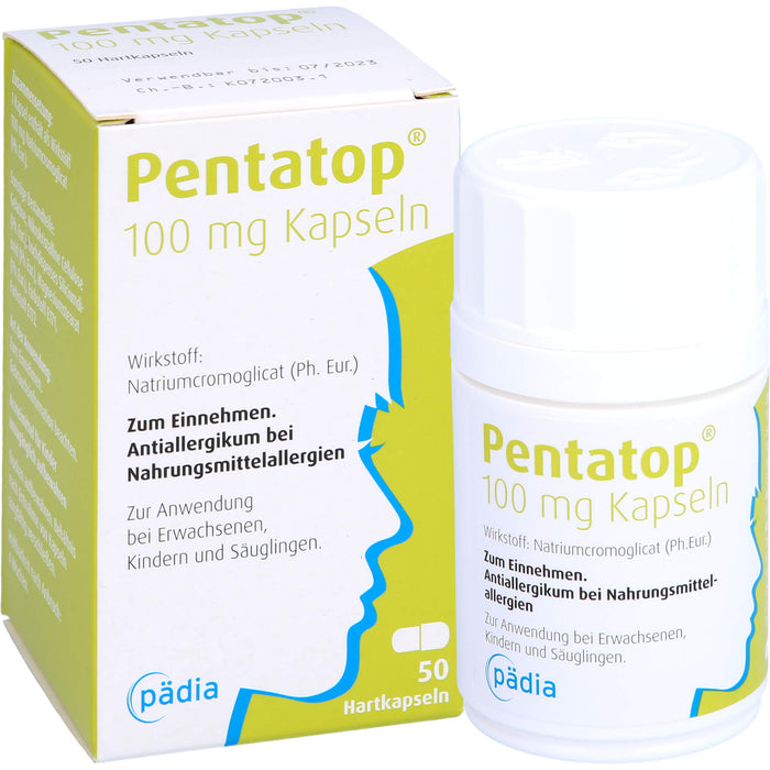 Pentatop 100 mg Kapseln bei Nahrungsmittelallergien, 50 pc Capsules