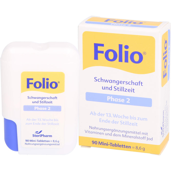 Folio Schwangerschaft und Stillzeit Phase 2 Mini-Tabletten, 90 pc Tablettes