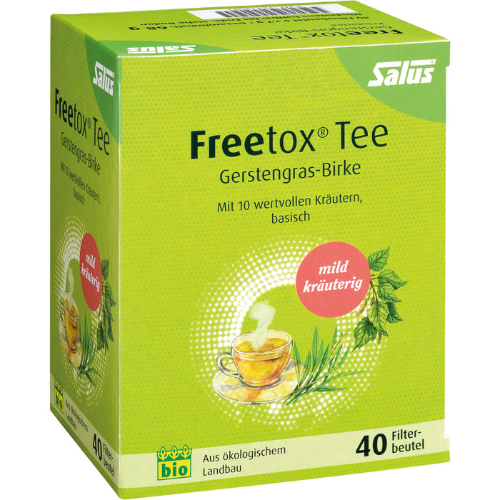 Salus Freetox Tee Gerstengras-Birke, 40 pcs. Filter bag