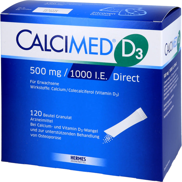 Calcimed D3 500 mg / 1000 I.E. Direct, Granulat, 120 St GRA