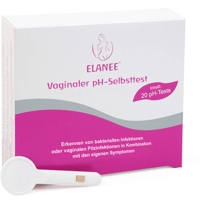 ELANEE pH-Test zur Bestimmung des vaginalen pH-Wertes, 20 St. Test