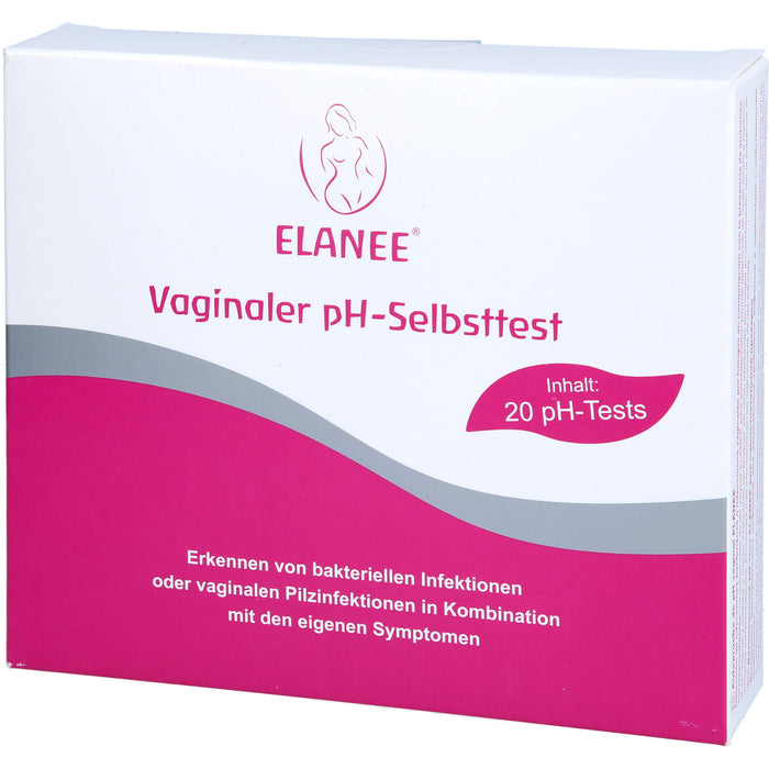 ELANEE pH-Test zur Bestimmung des vaginalen pH-Wertes, 20 St. Test